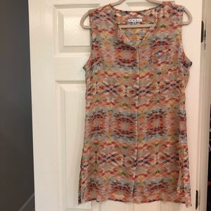 CAbi Avery Aztec Tunic Blouse - Size Medium
